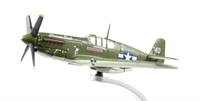 AA37104 North American P-51B Mustang United States Army Air Force White 40 Named Tommy's Dad Maj John C Herbst, CO 74th FS/23rd FG, Luliang, January 1945